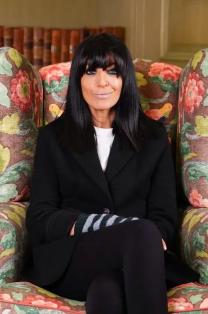 Claudia Winkleman posing at the launch of season two of BBC's Celebrity Traitors.