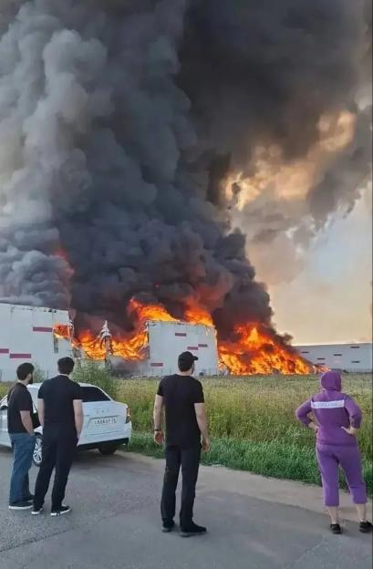 Choking smoke shrouded Moscow region today as Ukrainian drones struck a huge logistics hub of Wildberries, the Russian Amazon, at Elektrostal, 36 miles east of the Kremlin.