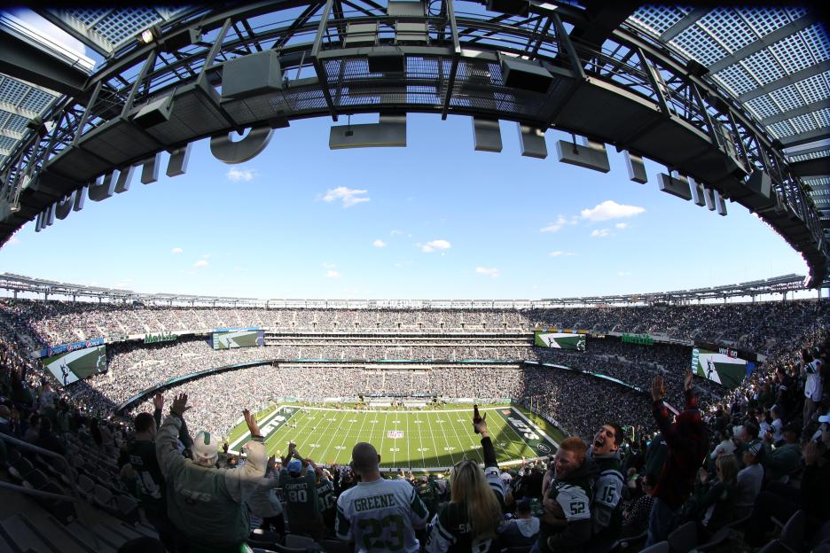 New York Jets V New England Patriots NFL American Football. MetLife Stadium.
