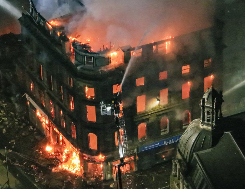 Major Glasgow city centre fire, Sunday 08 March 2026