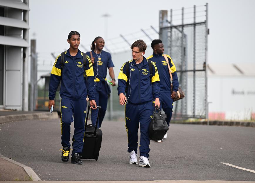 Arsenal Depart for Budapest - UEFA Champions League Final 2026