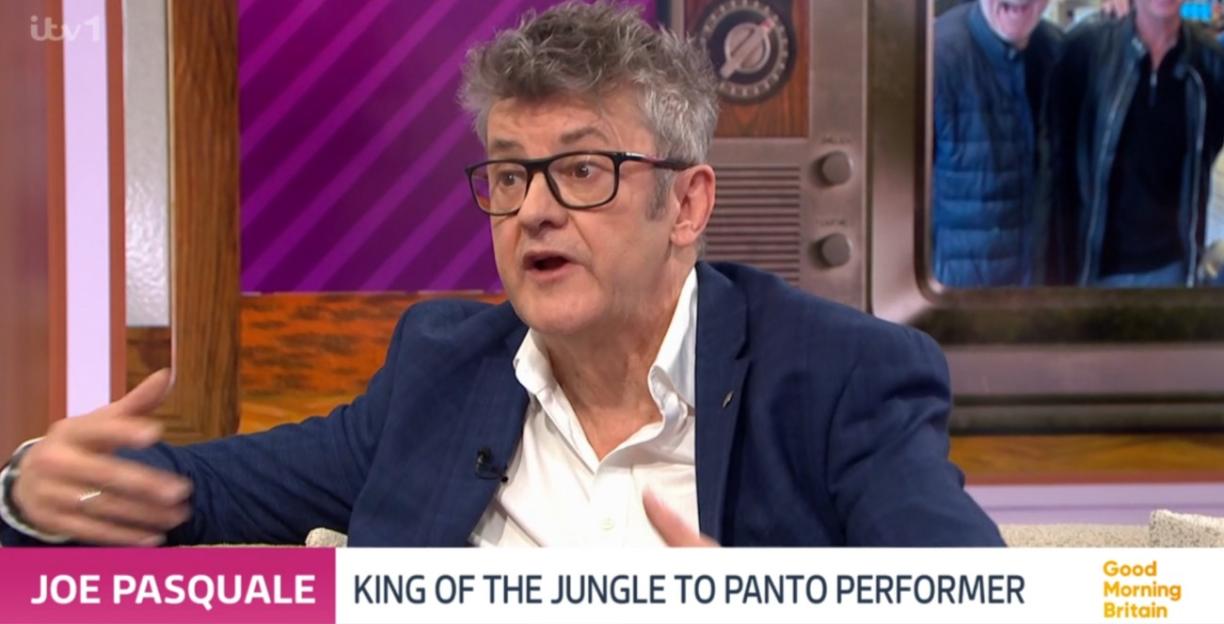 Joe Pasquale speaking on Good Morning Britain.