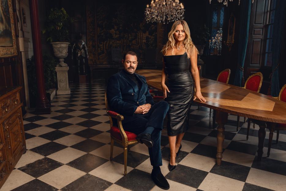 Hosts Danny Dyer and Emily Atack.