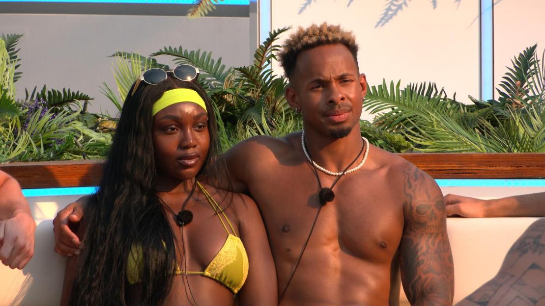 Whitney Adebayo and Konnor Ewudzi from "Love Island All Stars."