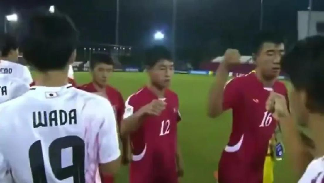North Korea vs Japan match moment