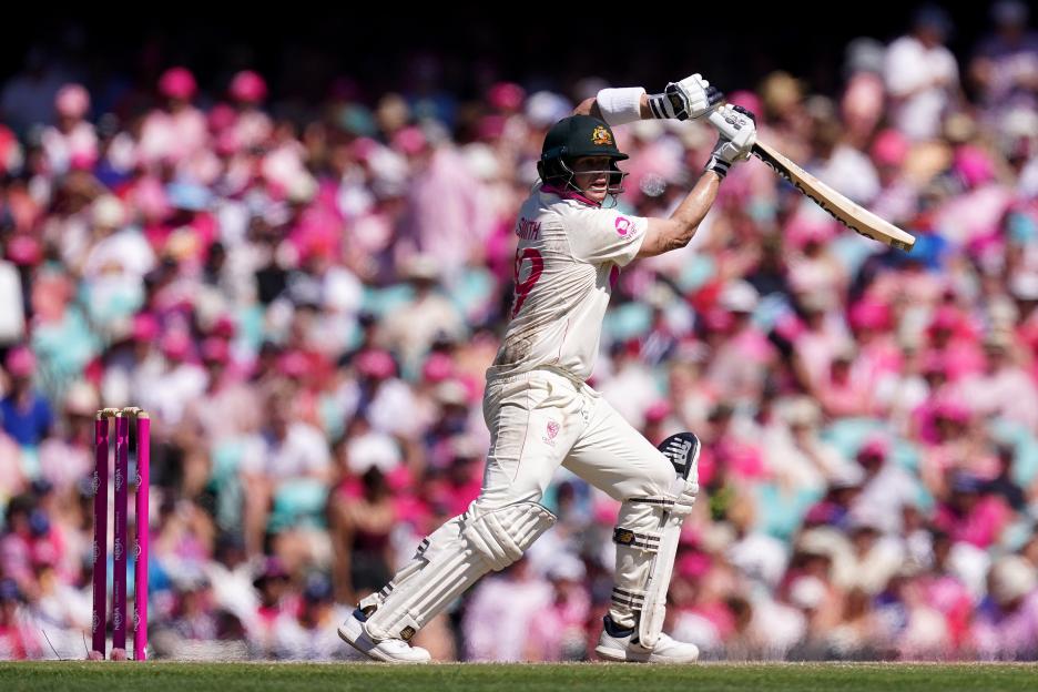 Australia's Steve Smith bats during the fifth Ashes Series 2025 test.