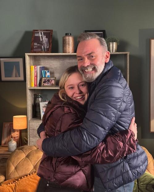 Corrie Star's On-Screen Daughter Sheds Tears Filming Heartfelt Final Scenes Amid His Departure from the Soap