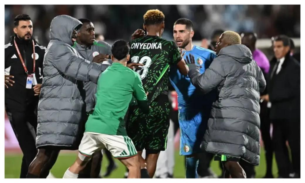 AFCON 2025: Algerian Players Confront Referee Following 2-0 Defeat to Nigeria [VIDEO]