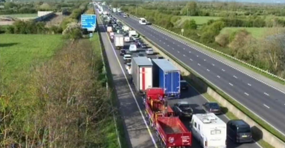 Major Motorway Comes to a Halt After Car Fire Leaves Drivers Trapped in Miles of Traffic Jams