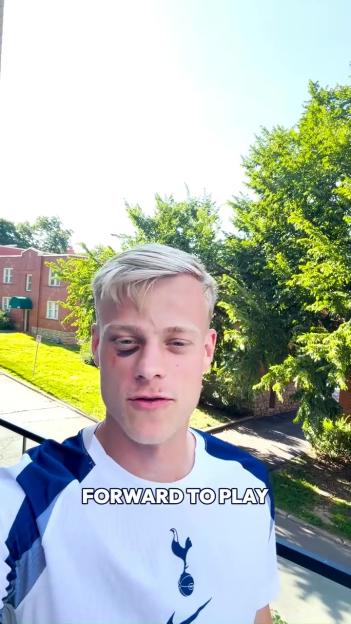 Jan Paul van Hecke Reveals Shocking Black Eye After Joining Tottenham for £52 Million