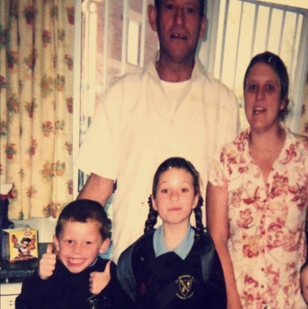 Tom Roberts and his family.