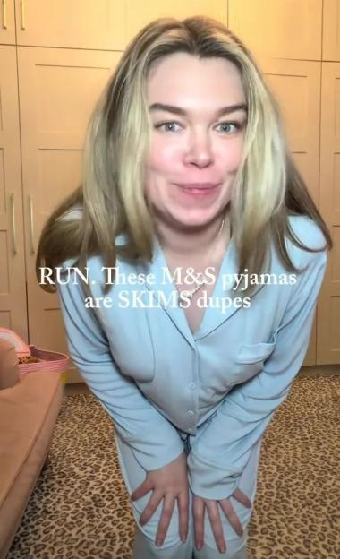 M&S's Skims-Inspired Pajamas Are Making Waves with Fashion Lovers – Experience Luxurious Softness and Save £103!