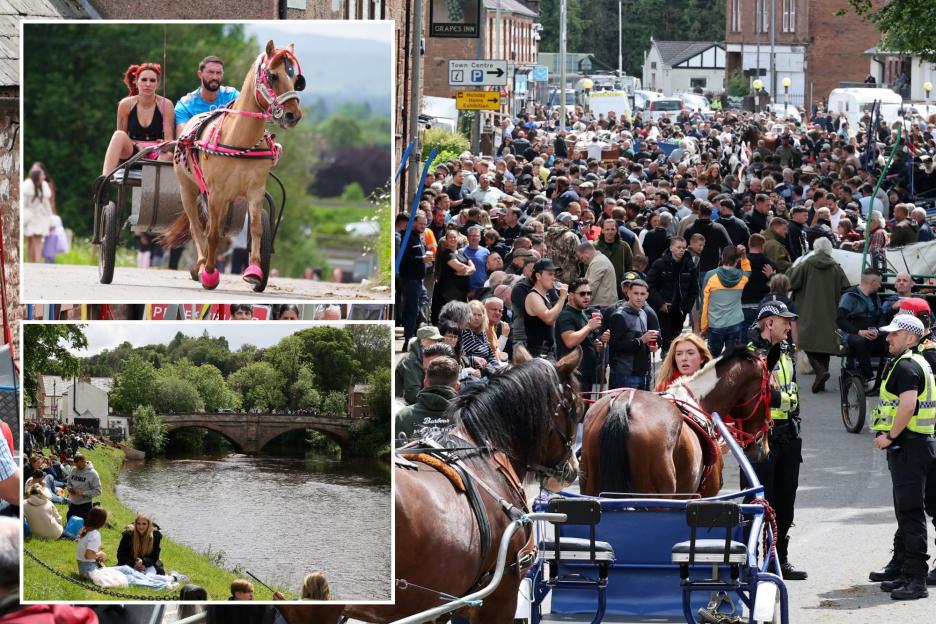 'Appleby Horse Fair Takes a Chaotic Turn as Guns Seized and Travelers Warned of River Hazards'