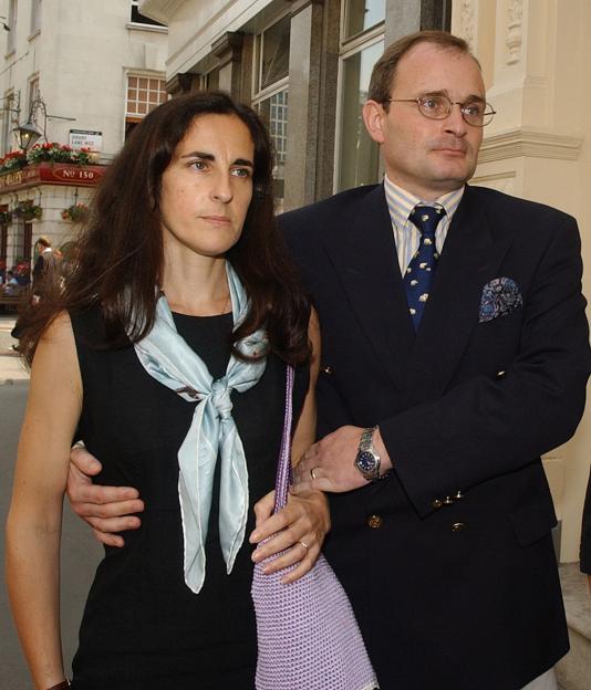 Major Charles Ingram and his wife Diana arriving at Bow Magistrates court.