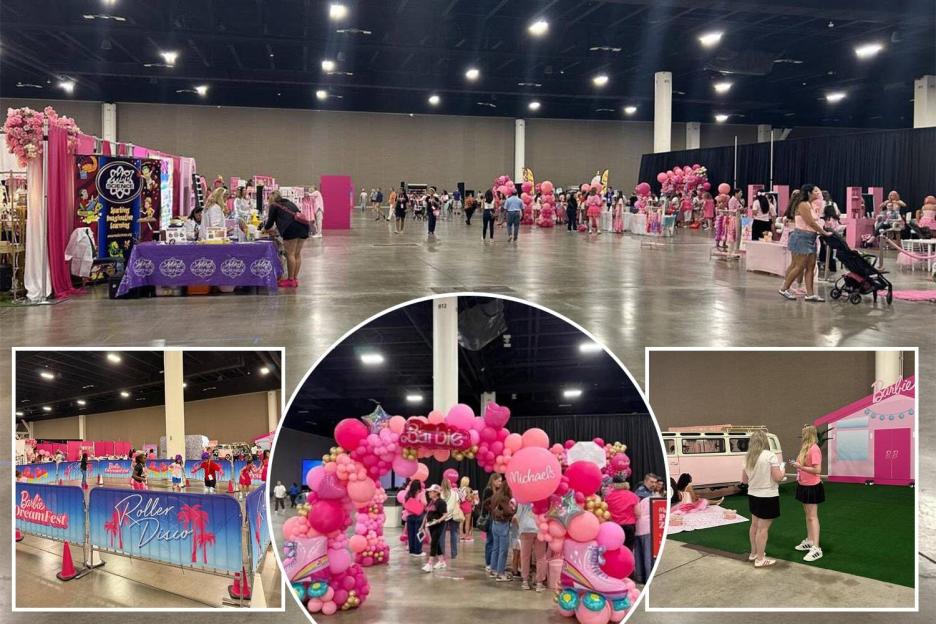 Devastated Barbie Superfans Shell Out £1,500 for a Warehouse Experience with Cardboard Cutouts and a Mini 'Disco Pen' at Convention