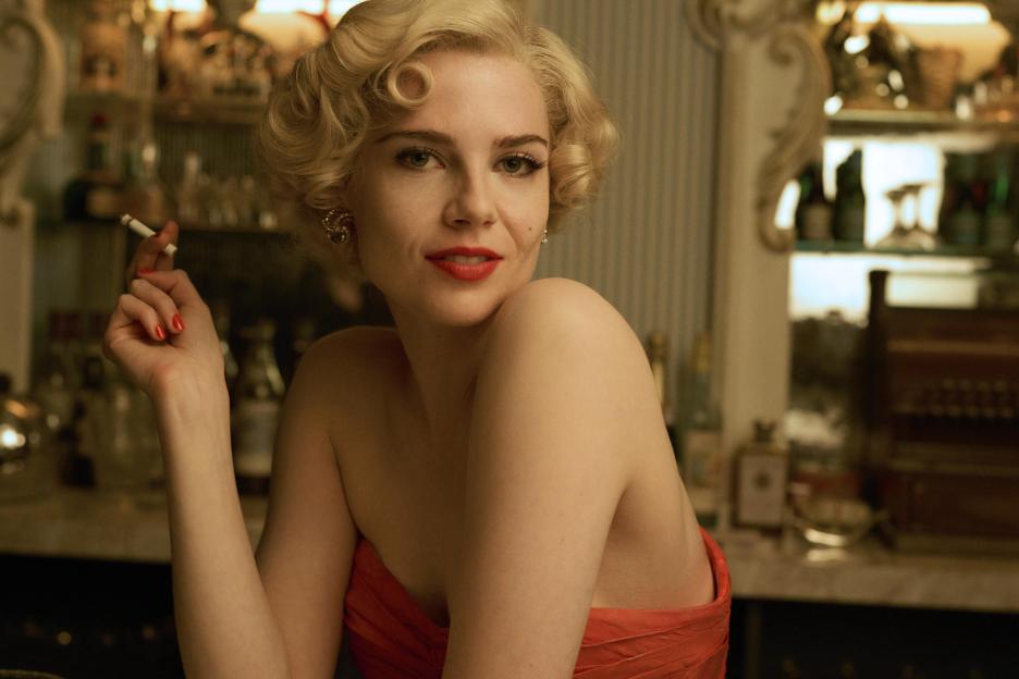 Lucy Boynton as Ruth Ellis in "A Cruel Love: The Ruth Ellis Story"