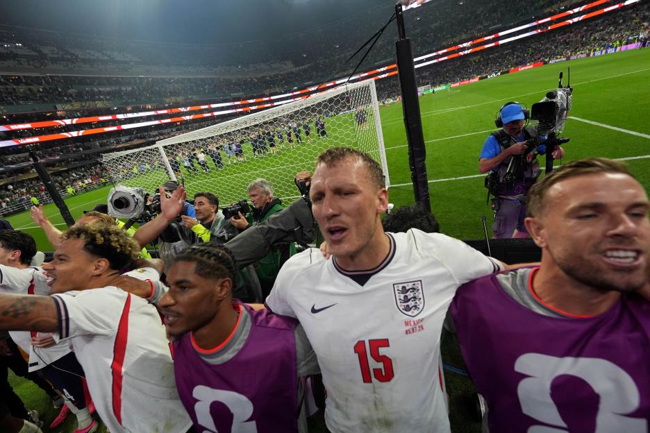 England Fans Celebrate Victory Over Mexico After FIFA World Cup Round Of 16 Match In Mexico City - 05 Jul 2026.