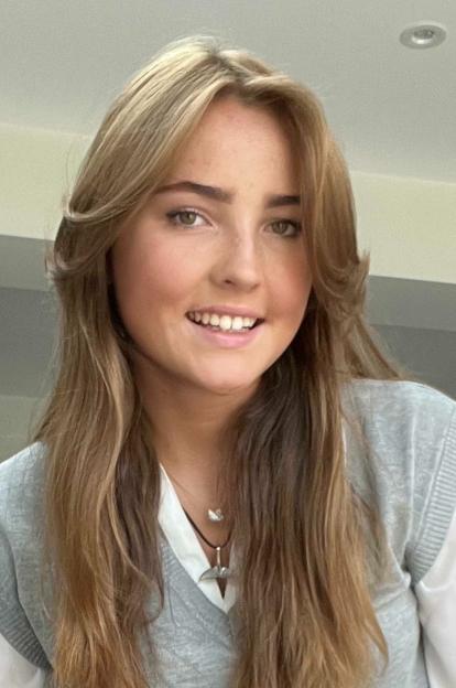 Ciara Pearce, 21, who helped save her friend Annabelle Mackay after Annabelle contracted meningitis.