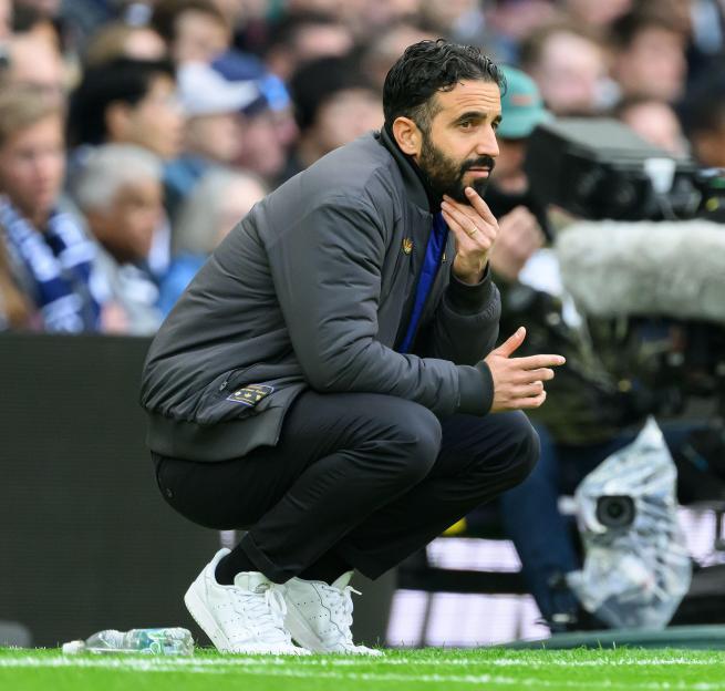 London, UK. 08th Nov, 2025. Tottenham Hotspur v Manchester United - Premier League - Tottenham Hotspur Stadium - London. Manchester United Manager Ruben Amorim. Picture Credit: Mark Pain/Alamy Live News