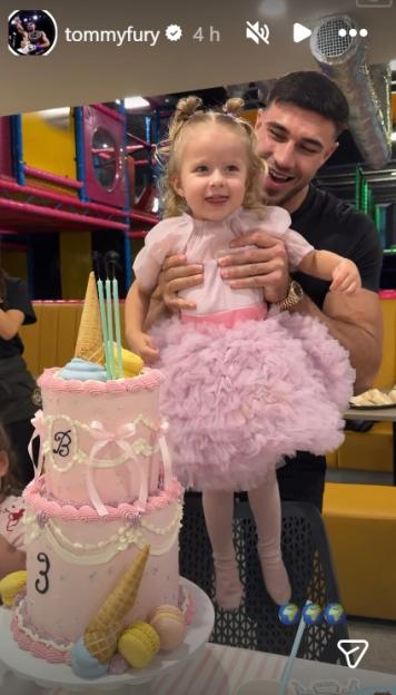 Tommy Fury Gives Fans a Sneak Peek of Daughter Bambi's Third Birthday Celebration After Reuniting with Molly-Mae