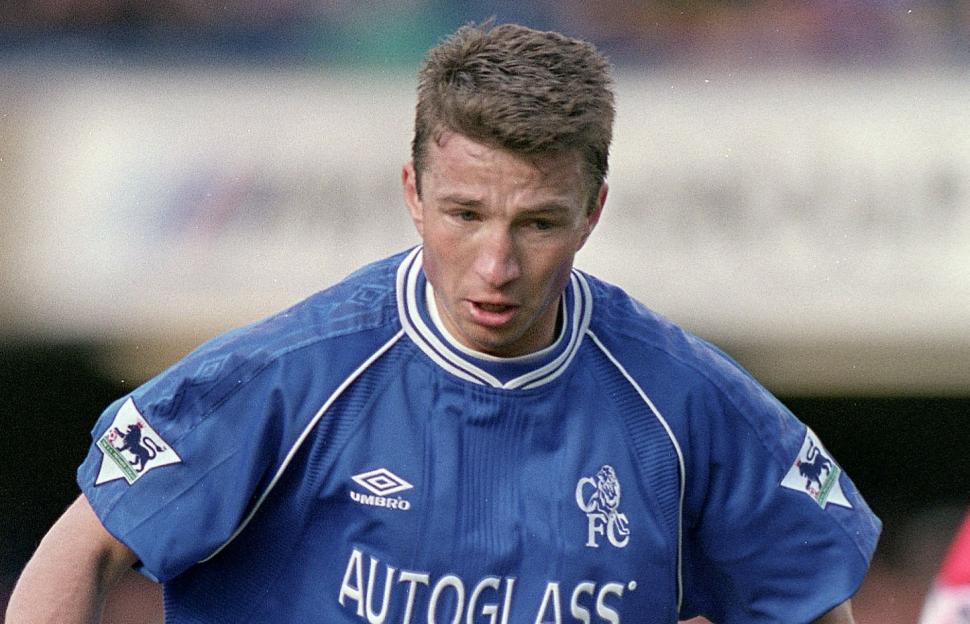 Dan Petrescu of Chelsea on the ball against Southampton.