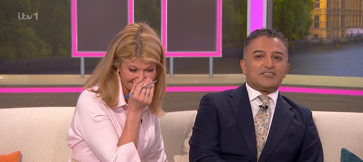 'Kate Garraway's Hilarious Return to the Sofa After a Bathroom Break Delays Her for Strictly Stars' GMB Interview!'