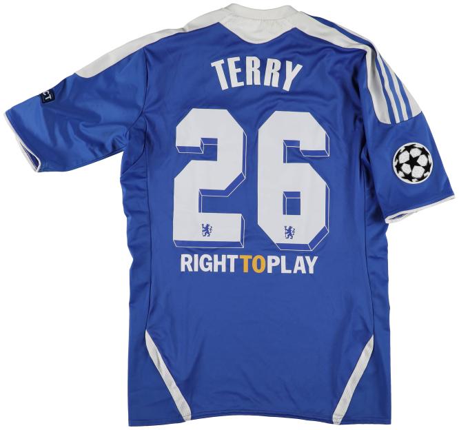John Terry's 2012 Chelsea Champions League Final shirt.
