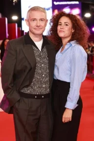 Martin Freeman, 55, secretly weds partner Rachel Benaissa, 34, as she shows off huge diamond ring on red carpet