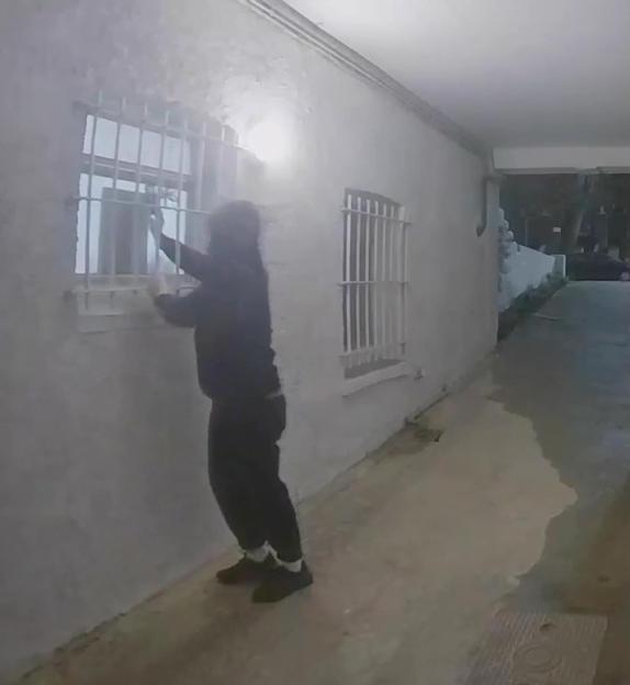 Chilling Encounter: Creep Caught Peering Through Woman's Window During Late-Night Voyeurism Spree