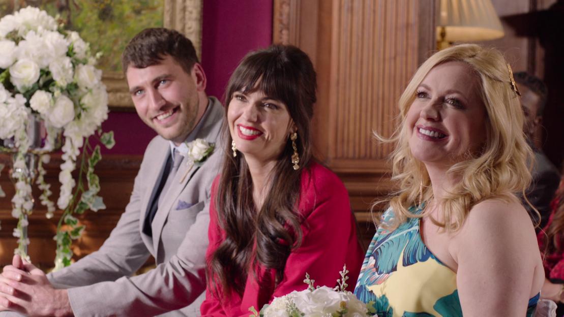 Guests at Scott and Mitchell's wedding.