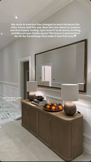 Couple showcasing home renovations