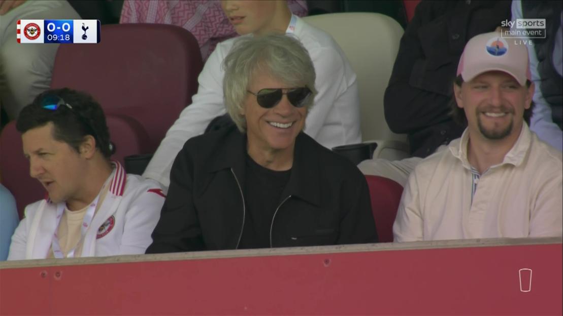 Sky Sports Commentators Leave Fans Cringing with 'Dad Jokes' After Spotting Jon Bon Jovi in the Crowd at Brentford-Spurs Match