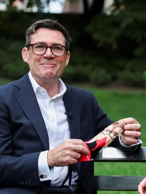Andy Burnham visits US