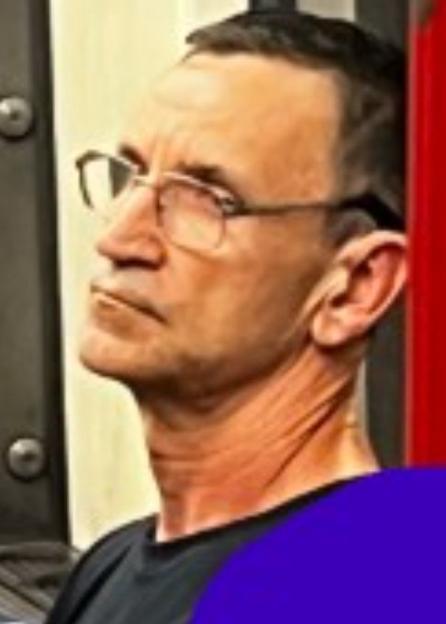 Man wearing glasses.