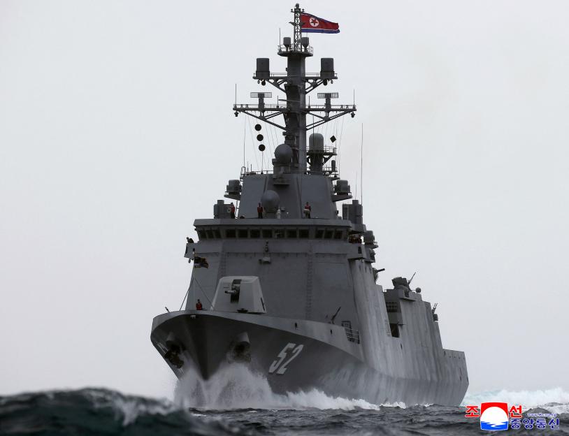 Kim Jong-Un Unveils New 5,000-Tonne Nuclear-Capable Warship a Year After Launch Mishap