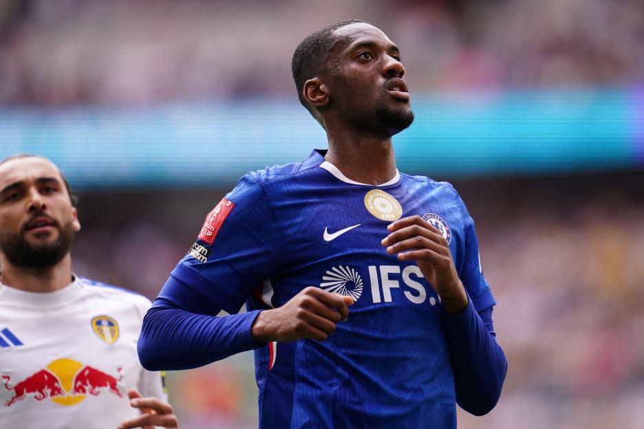 Tosin Adarabioyo of Chelsea during the Emirates FA Cup Semi-Final match Chelsea vs Leeds United at Wembley Stadium, London, United Kingdom on 26 April 2026 (Photo by Harvey Murphy/News Images) Credit: News Images LTD/Alamy Live News
