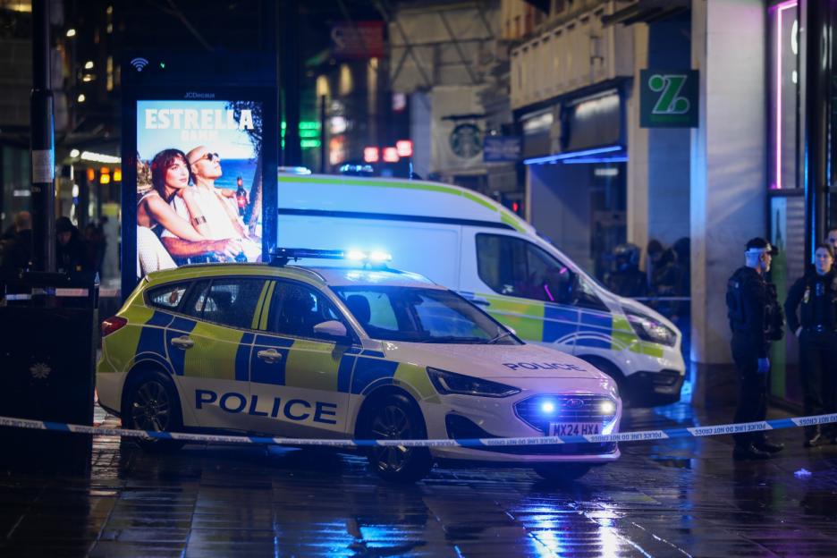 'Armed Police Intervene as Three Men Stabbed and Arrested in Shocking City Center Brawl'