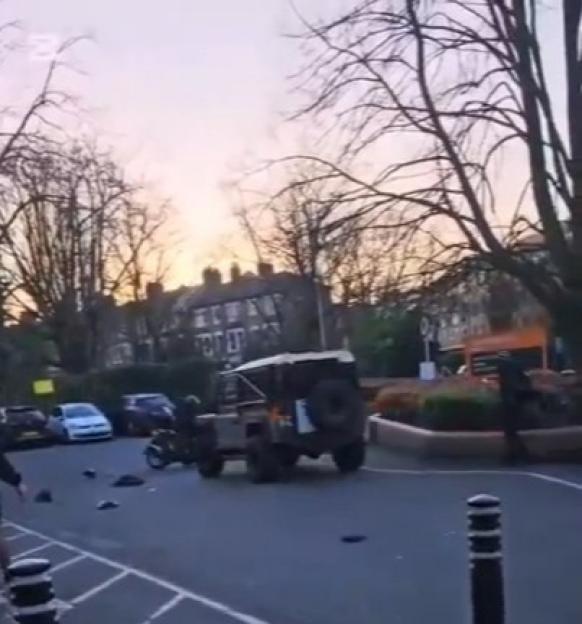 Heroic Land Rover Driver Rams Thief Brandishing Machete in Sainsbury's Car Park Chase