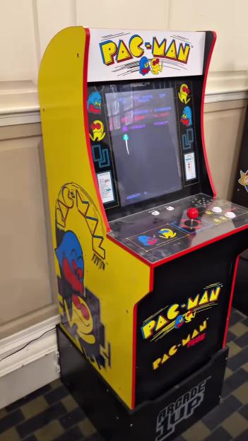 Pac-Man arcade game machine.