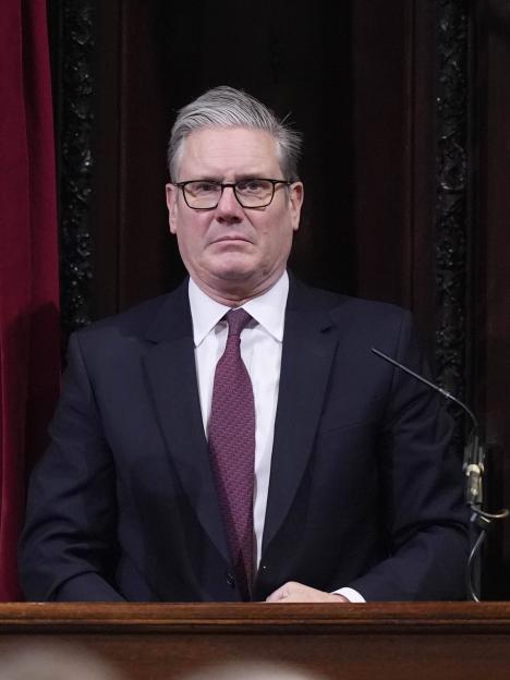 Britain's Prime Minister Sir Keir Starmer at Canterbury Cathedral.