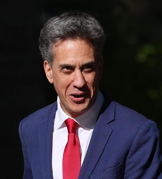 Ed Miliband, former Energy Security and Net Zero Secretary, arriving at 10 Downing Street.