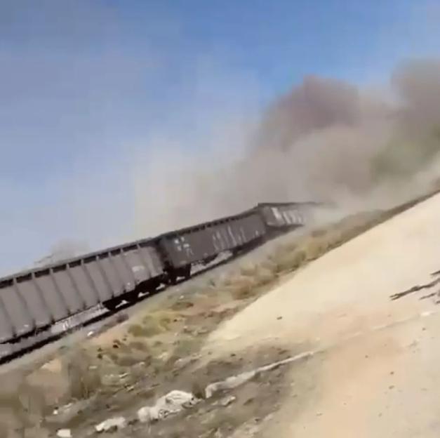 VIDEO: Horror moment train derails leaving one dead and seven seriously injured