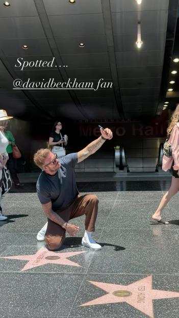 David Beckham Returns to Hollywood Walk of Fame for a Snap Just a Day After the Star-Studded Ceremony!