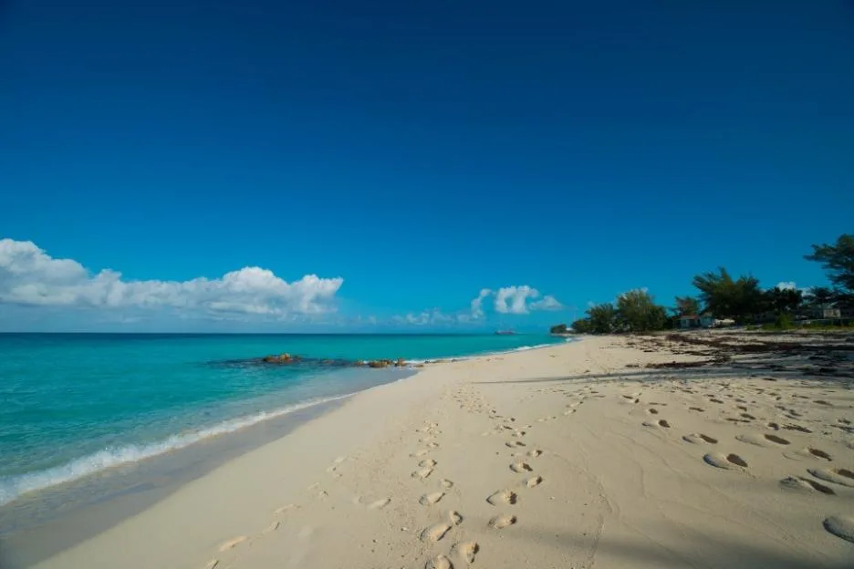 long beach on island of Bimini