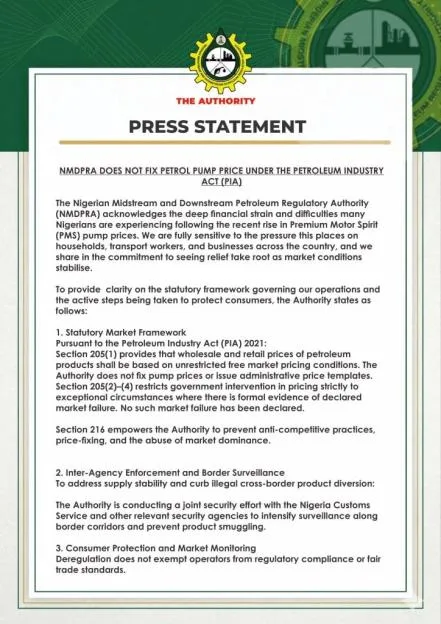 Why we can’t fix petrol prices in Nigeria – NMDPRA