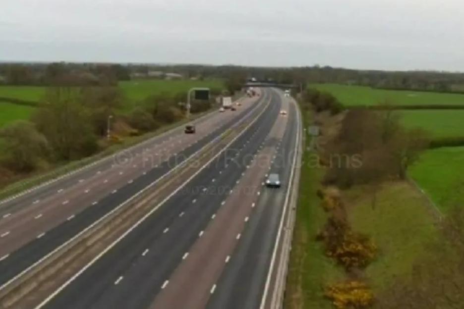 M6 Closure Expected for Hours After Vehicle Crashes Off the Roadway