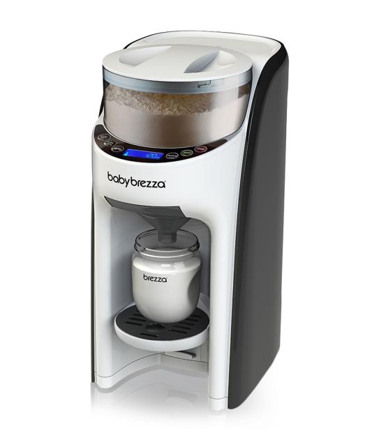 Illustration of a Baby Brezza Formula Pro Advanced formula dispenser.