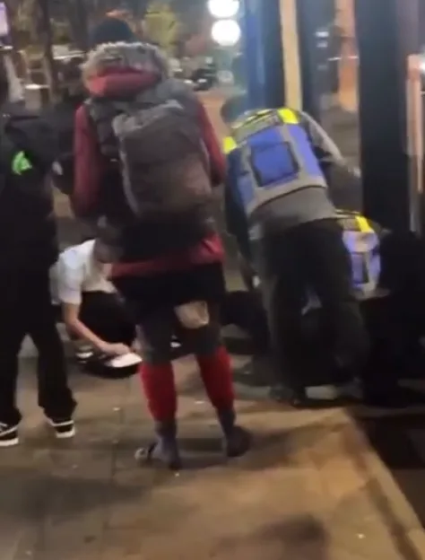 Chilling video shows aftermath as police officer ‘blasted in foot with sawn-off shotgun’ in Nottingham shooting
