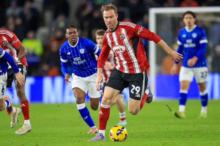 Kevin McDonald playing for Exeter City