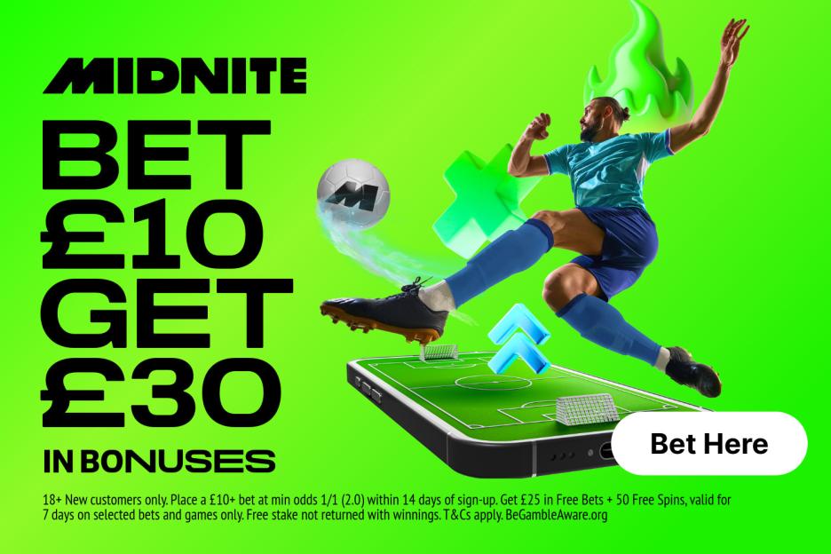 Score £30 in Free Football Bets When You Join Midnite for Tottenham vs Man Utd!